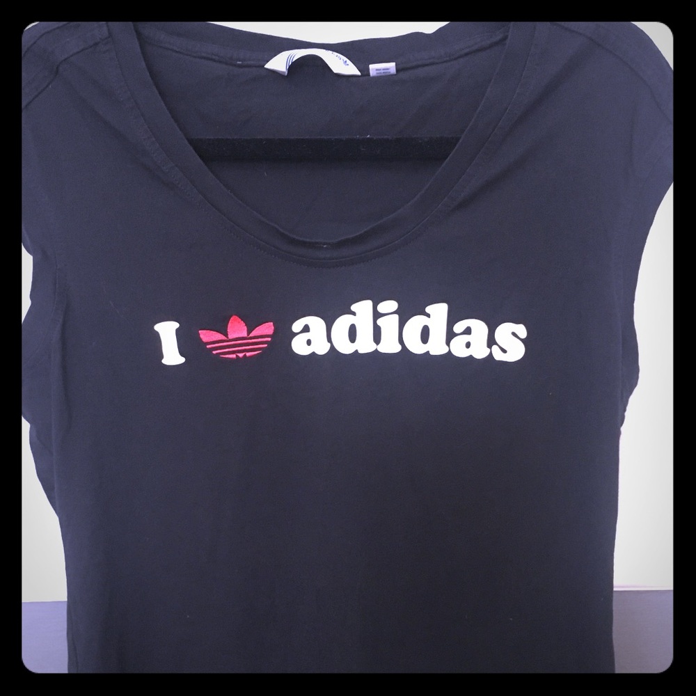 Women’s adidas black t shirt xl